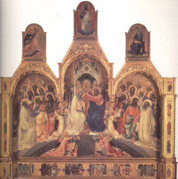 Lorenzo Monaco The Coronation of the Virgin (nn03) Sweden oil painting art